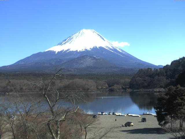 精進湖からの富士山