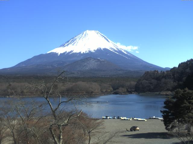 精進湖からの富士山