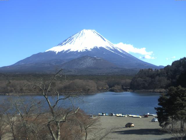 精進湖からの富士山