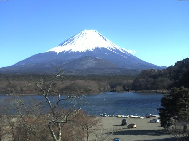 精進湖からの富士山