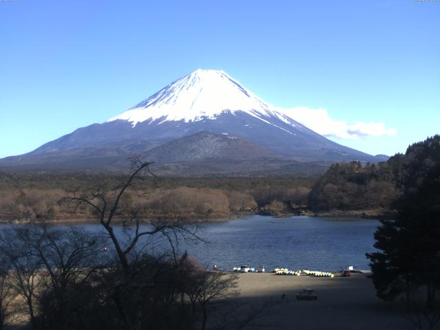 精進湖からの富士山