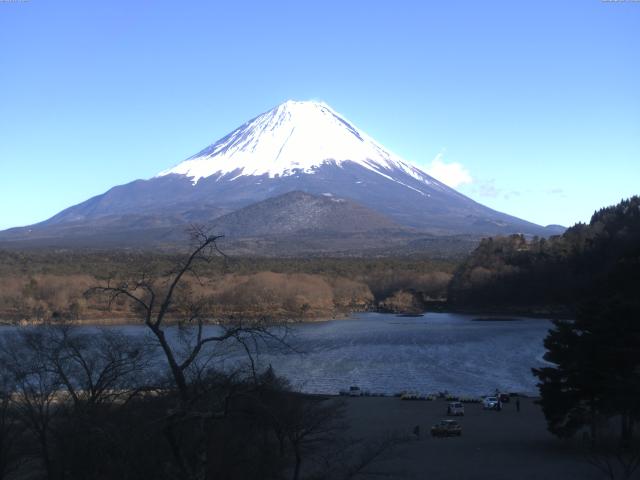 精進湖からの富士山