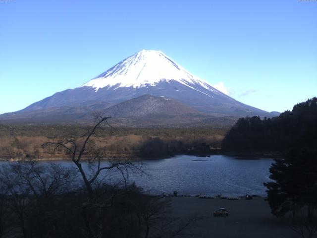 精進湖からの富士山