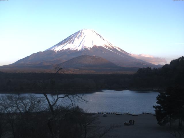 精進湖からの富士山