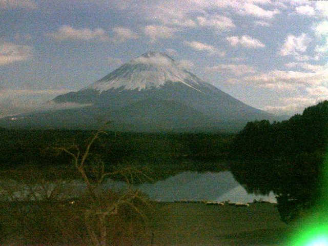 精進湖からの富士山