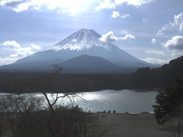精進湖からの富士山