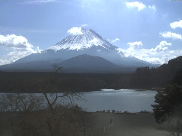 精進湖からの富士山