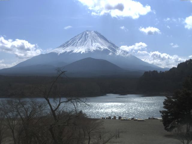 精進湖からの富士山
