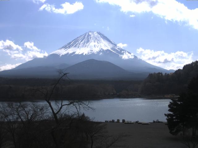 精進湖からの富士山
