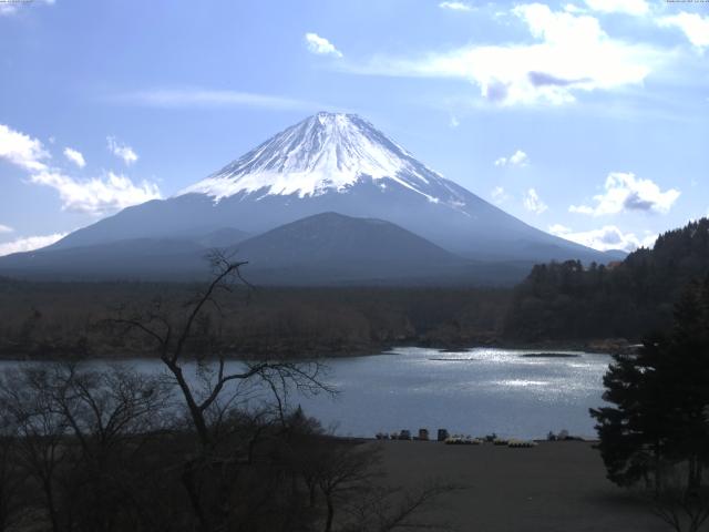 精進湖からの富士山