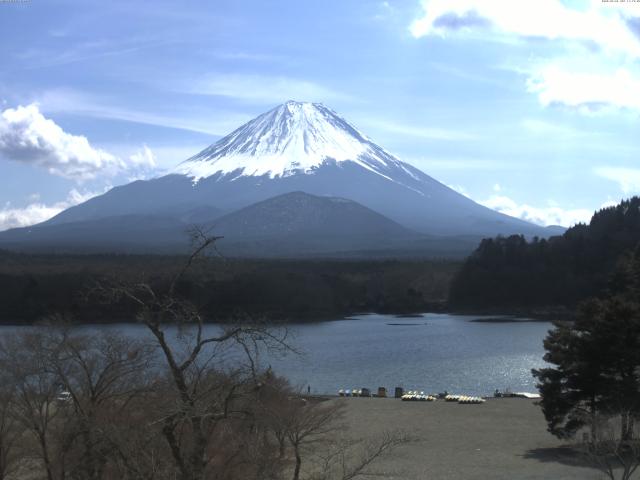 精進湖からの富士山