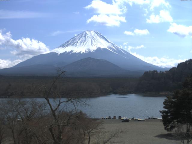 精進湖からの富士山
