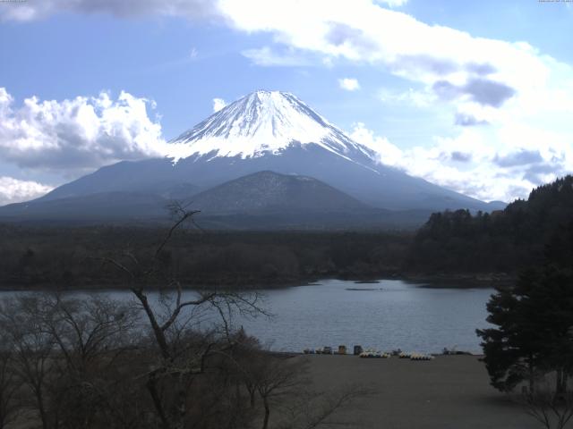 精進湖からの富士山