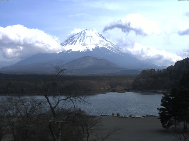 精進湖からの富士山