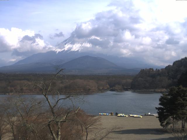 精進湖からの富士山