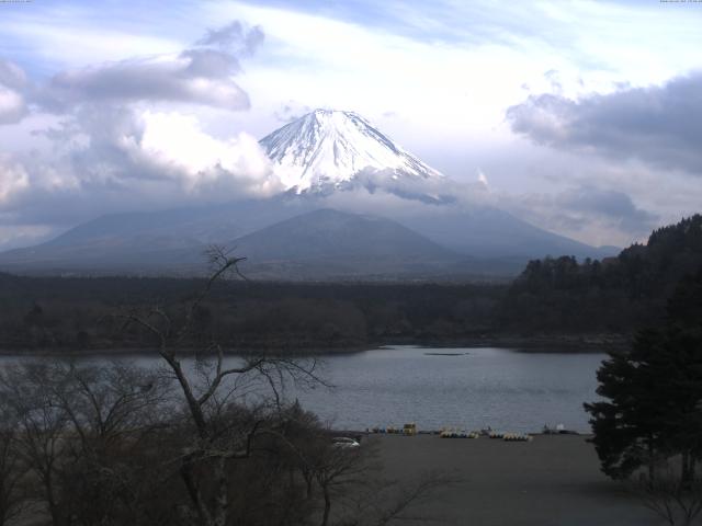 精進湖からの富士山