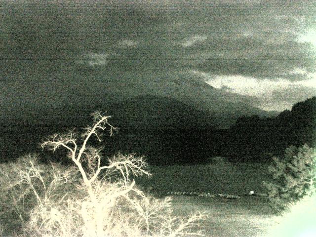 精進湖からの富士山