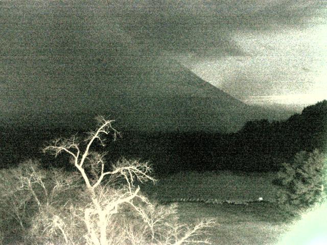 精進湖からの富士山