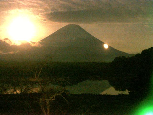 精進湖からの富士山