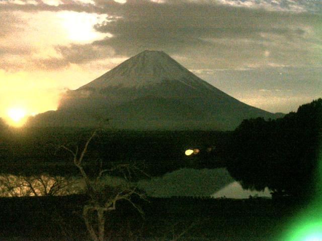精進湖からの富士山