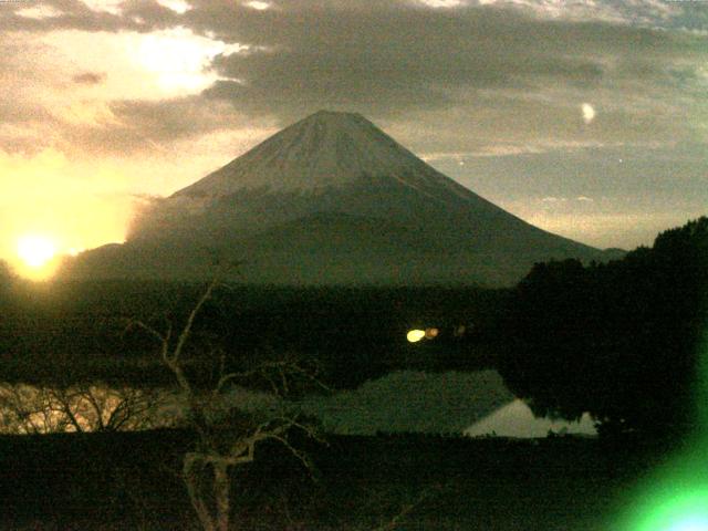 精進湖からの富士山