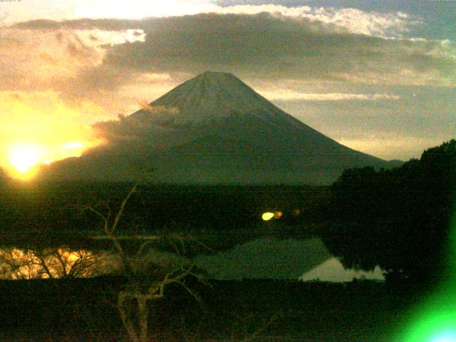 精進湖からの富士山
