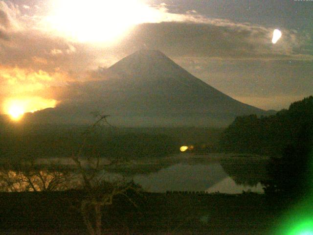 精進湖からの富士山