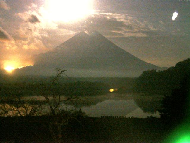 精進湖からの富士山
