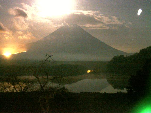 精進湖からの富士山