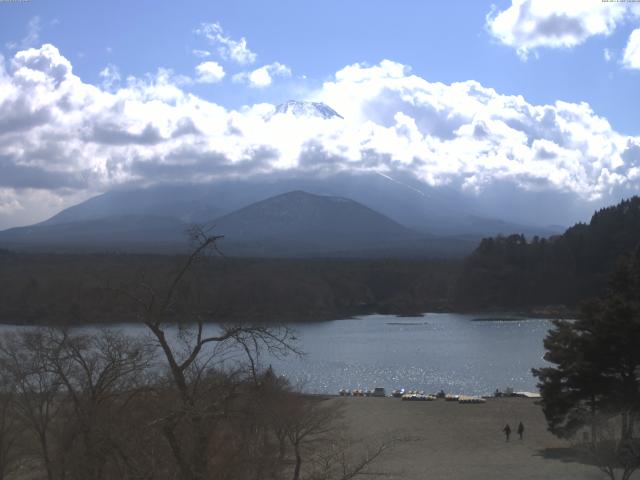 精進湖からの富士山