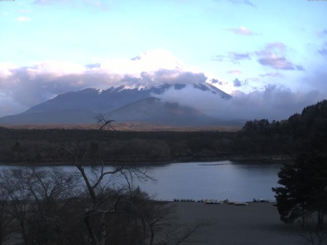精進湖からの富士山