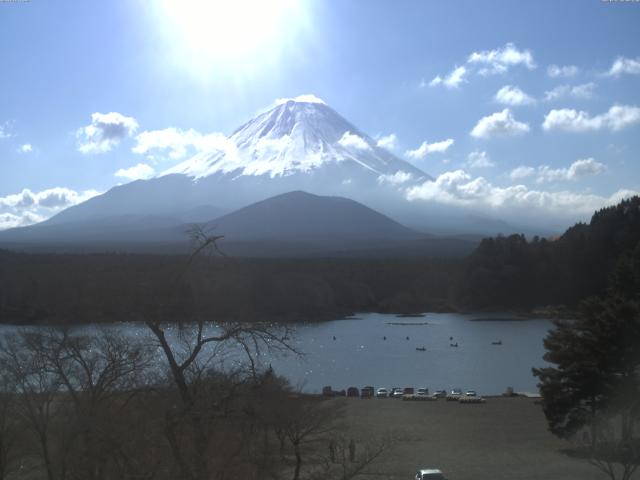 精進湖からの富士山