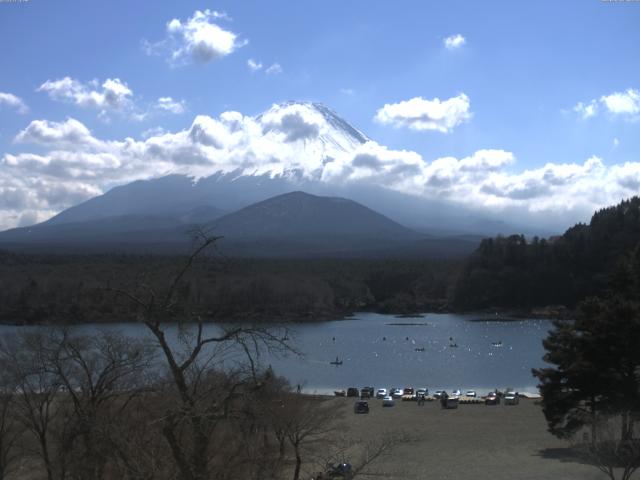 精進湖からの富士山