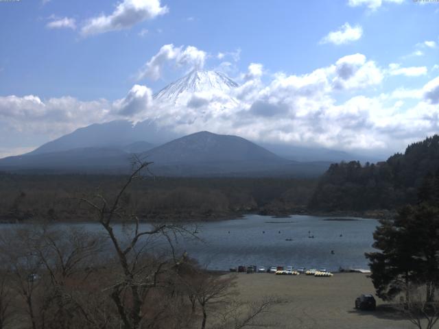 精進湖からの富士山
