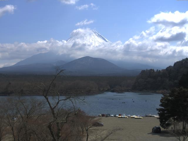 精進湖からの富士山