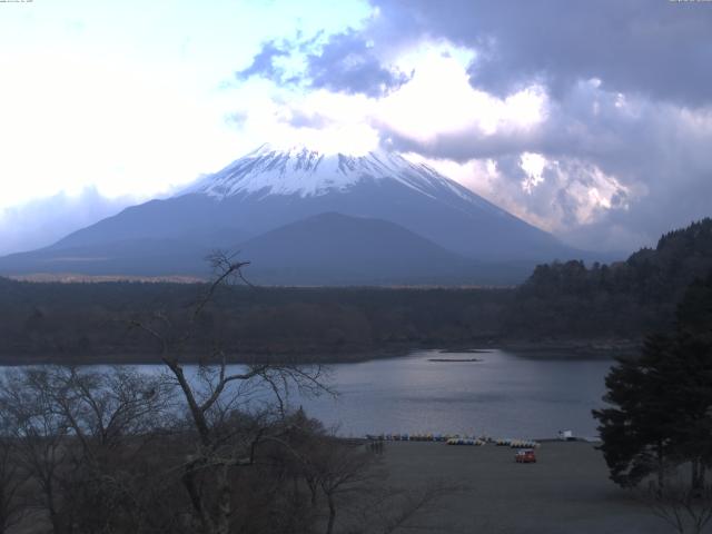 精進湖からの富士山