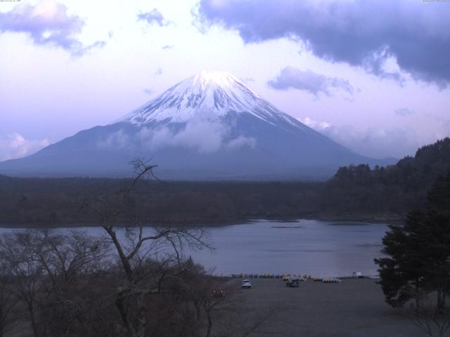 精進湖からの富士山