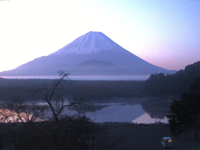 精進湖からの富士山