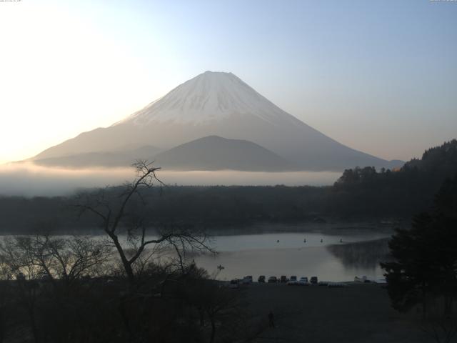 精進湖からの富士山