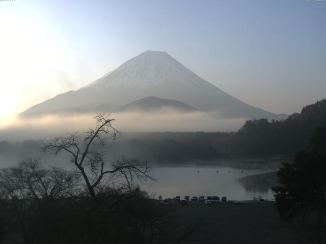 精進湖からの富士山