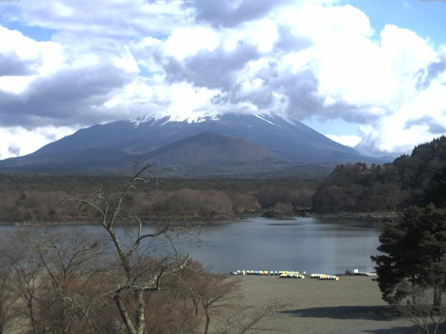 精進湖からの富士山