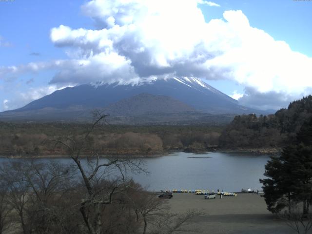 精進湖からの富士山