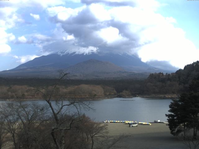 精進湖からの富士山