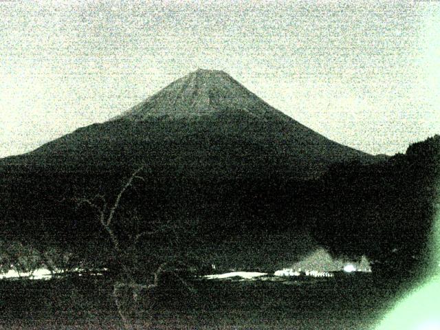 精進湖からの富士山