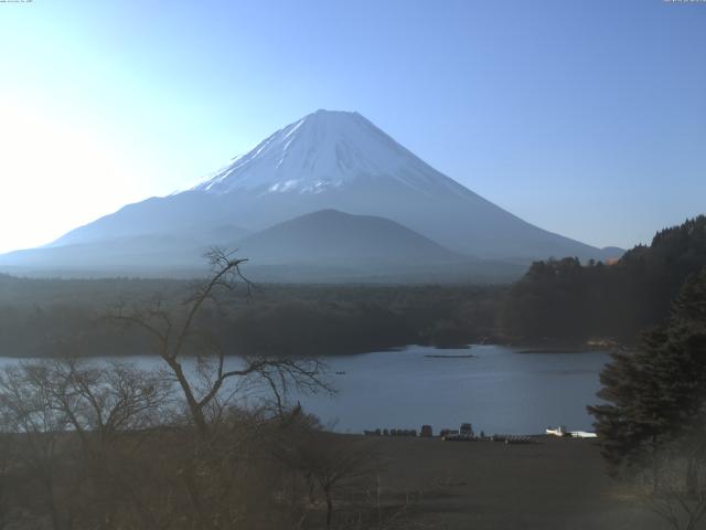 精進湖からの富士山