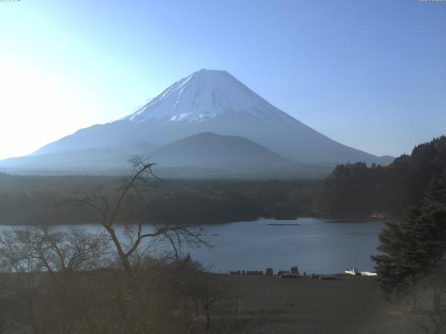 精進湖からの富士山