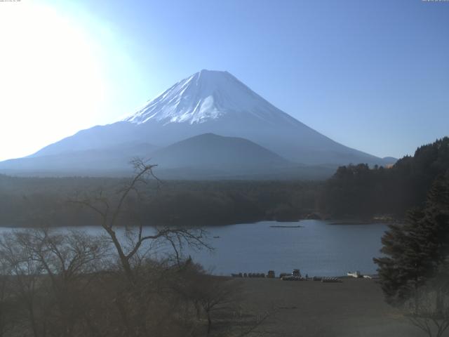 精進湖からの富士山