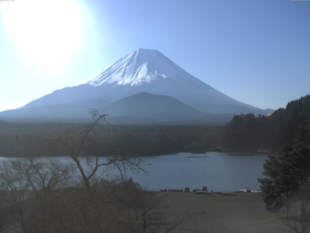 精進湖からの富士山