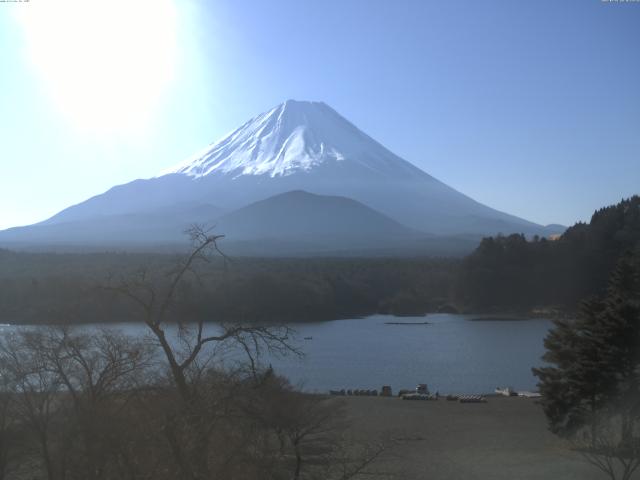 精進湖からの富士山
