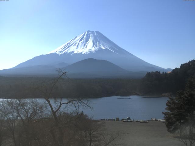 精進湖からの富士山